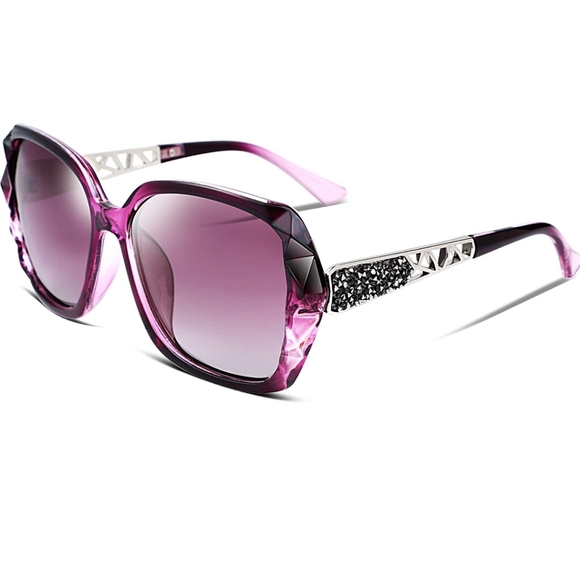 Women sunglasses square glasses polarized shiny - Picture 5 of 14